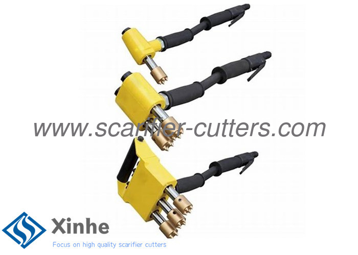 Heavy Duty Scabblers 4 Tips Replaceble Carbide Tipped Scabbling Head