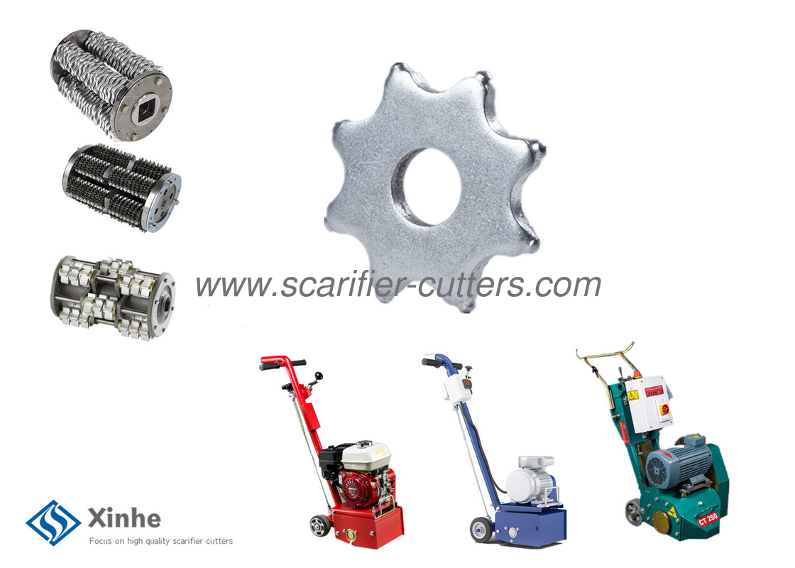 Bartell BEF Concrete Floor Planers Parts Easy Change TCT Cutters For Paint Removal And Road Marking Level